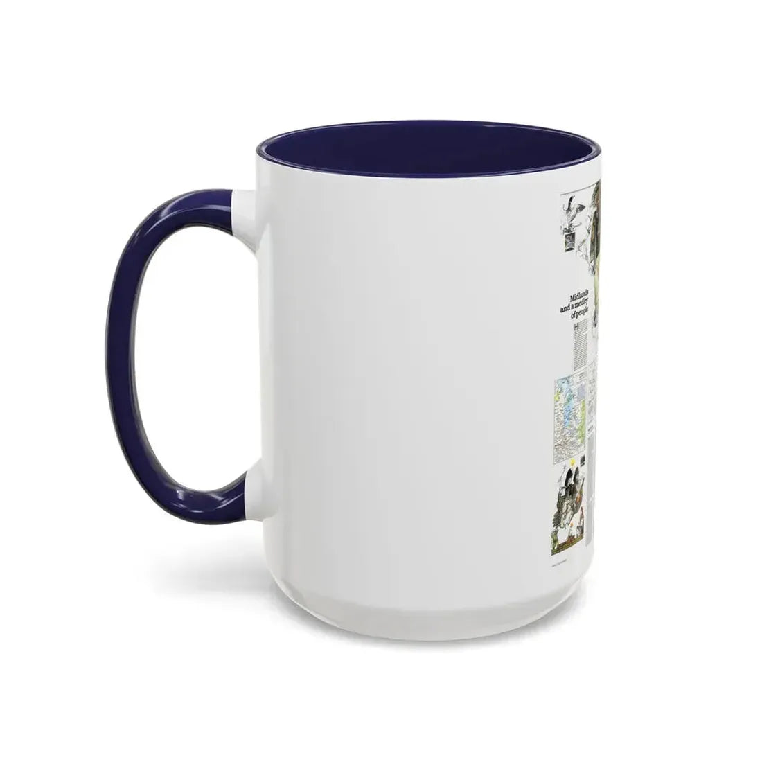 Canada - Medley of People (1979) (Map) Accent Coffee Mug - Go Mug Yourself