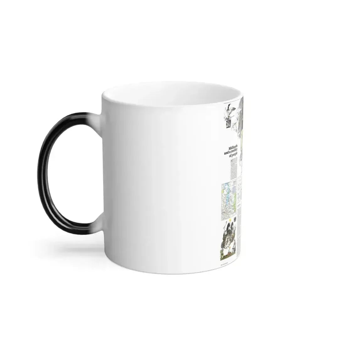 Canada - Medley of People (1979) (Map) Color Changing Mug 11oz - Go Mug Yourself