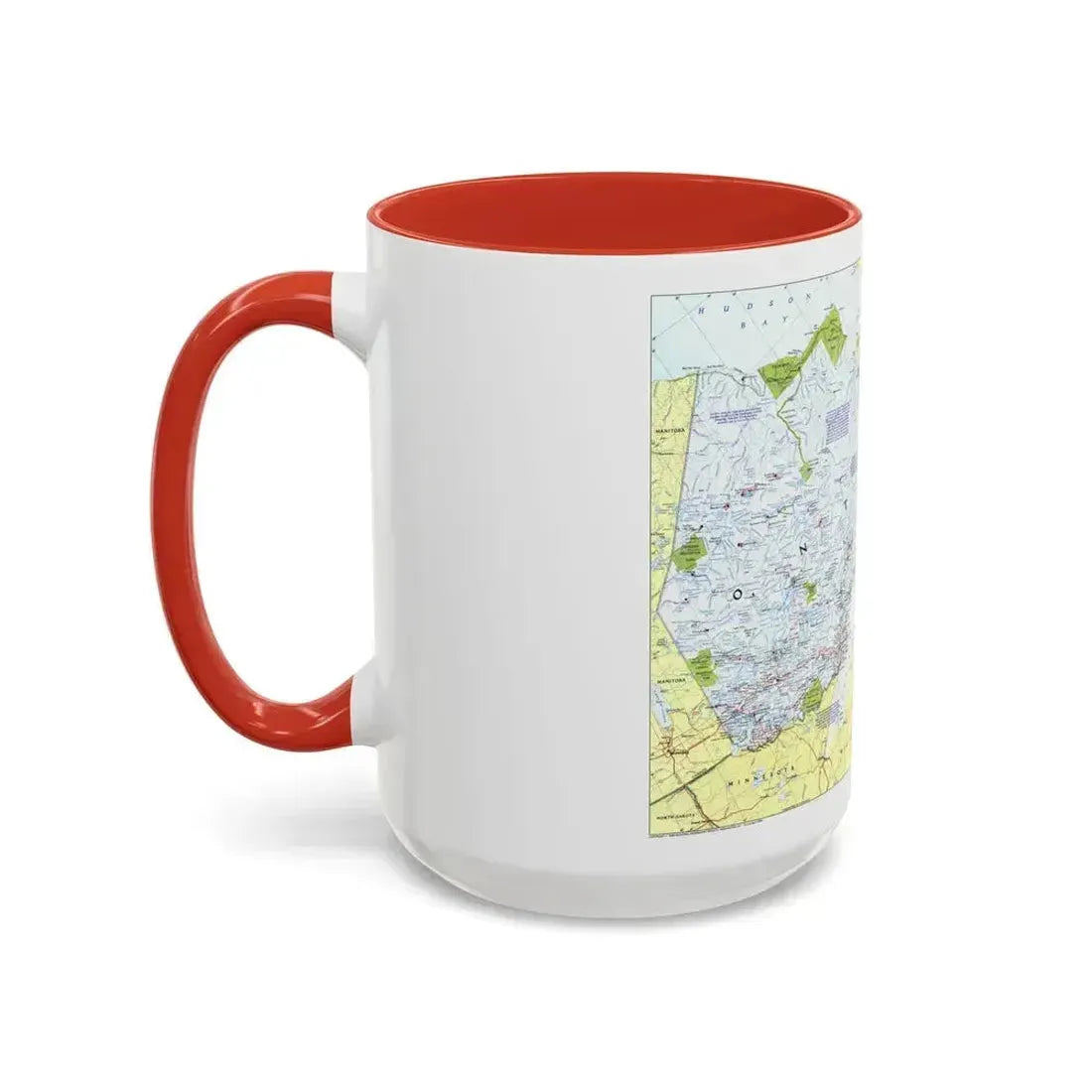 Canada - Ontario 1 (1996 (Map) Accent Coffee Mug - Go Mug Yourself