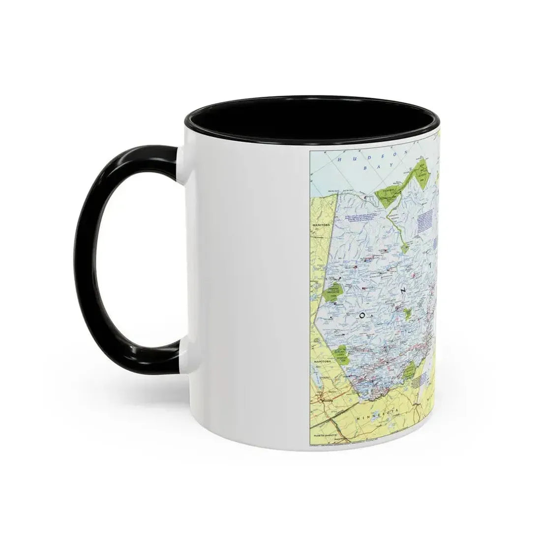 Canada - Ontario 1 (1996 (Map) Accent Coffee Mug - Go Mug Yourself