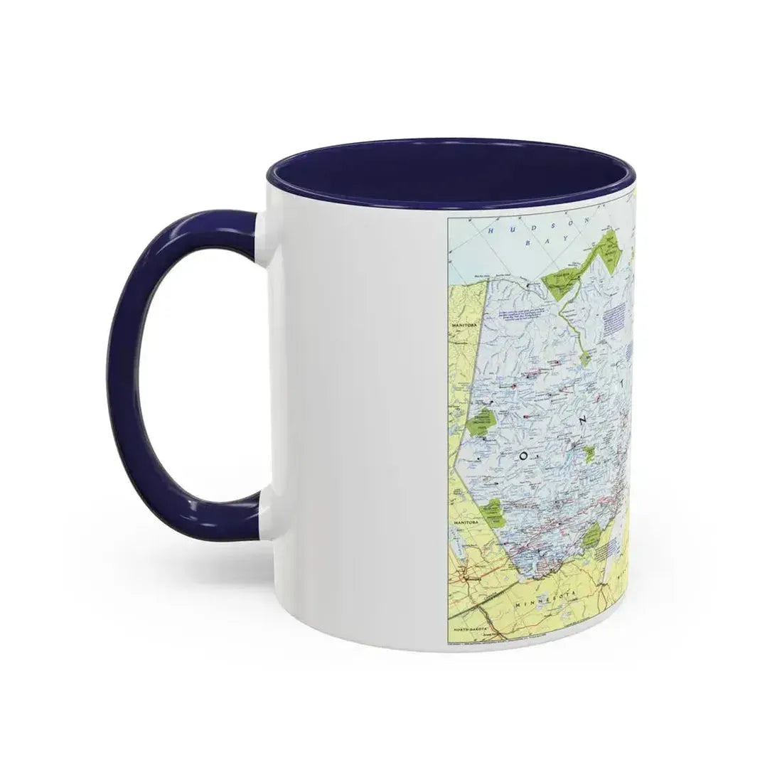 Canada - Ontario 1 (1996 (Map) Accent Coffee Mug - Go Mug Yourself