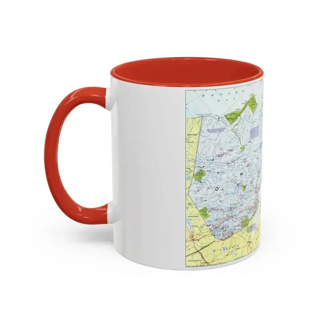 Canada - Ontario 1 (1996 (Map) Accent Coffee Mug - Go Mug Yourself