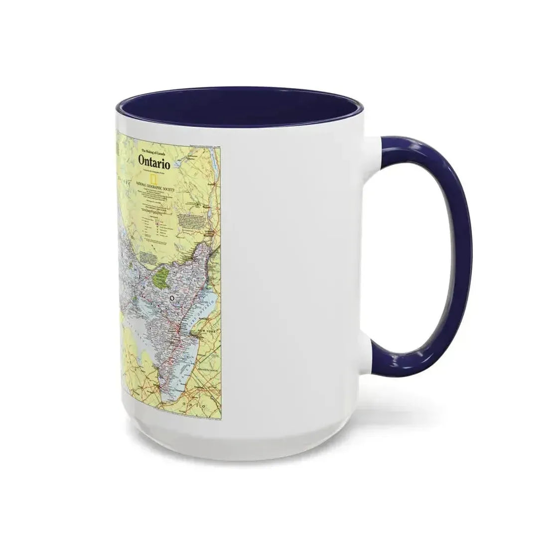 Canada - Ontario 1 (1996 (Map) Accent Coffee Mug - Go Mug Yourself