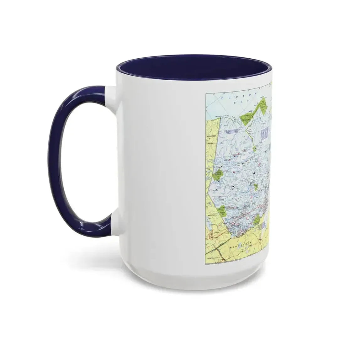 Canada - Ontario 1 (1996 (Map) Accent Coffee Mug - Go Mug Yourself