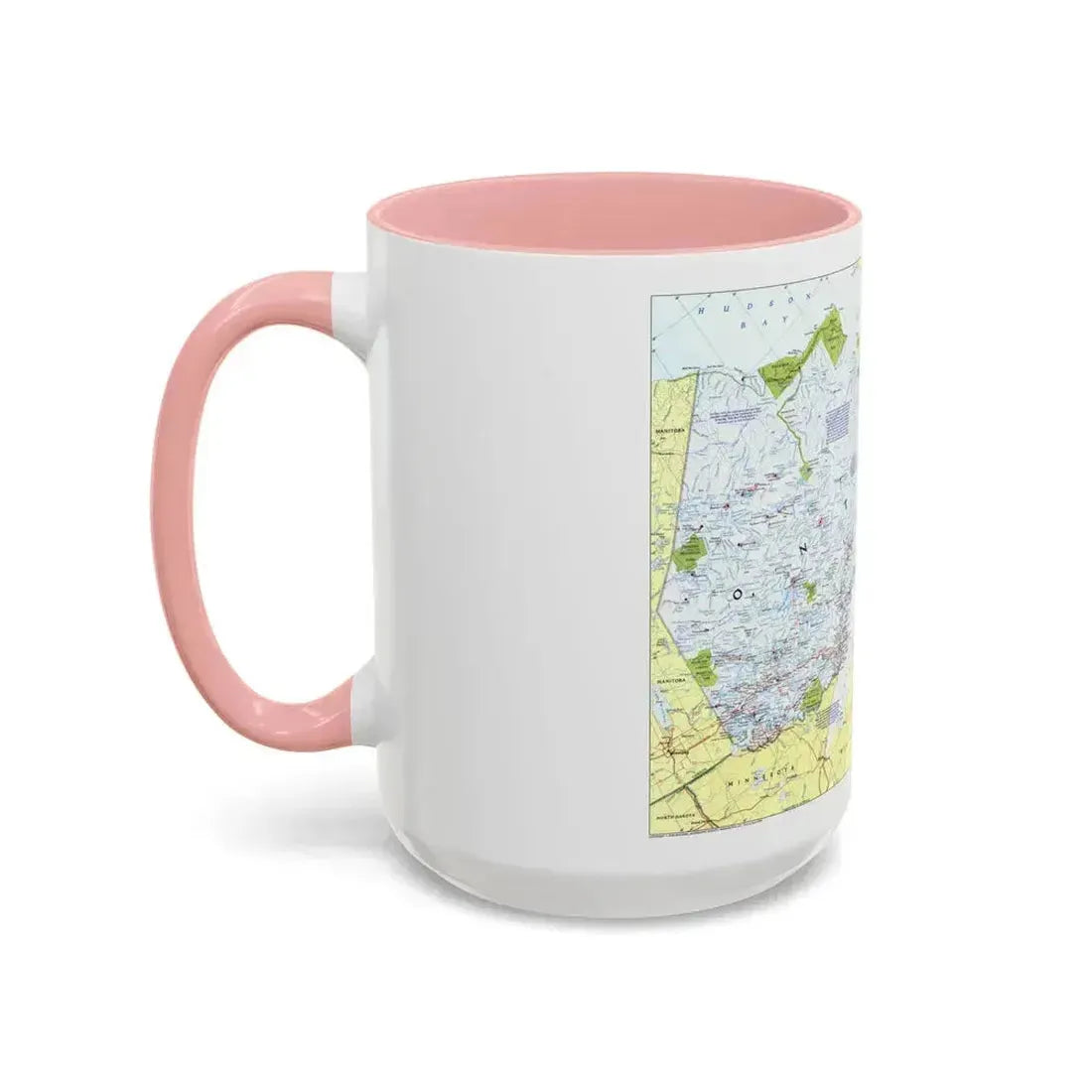 Canada - Ontario 1 (1996 (Map) Accent Coffee Mug - Go Mug Yourself