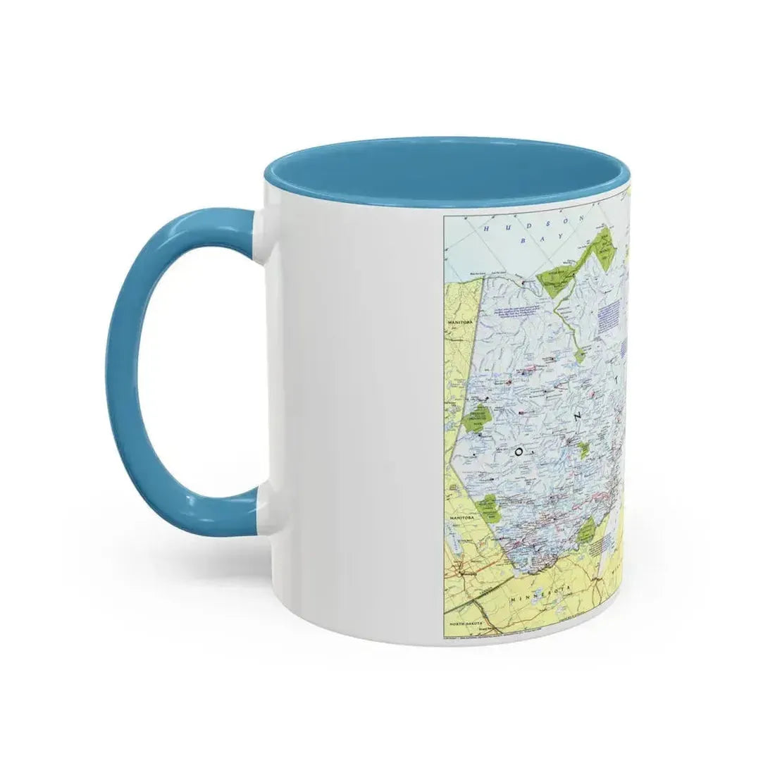 Canada - Ontario 1 (1996 (Map) Accent Coffee Mug - Go Mug Yourself