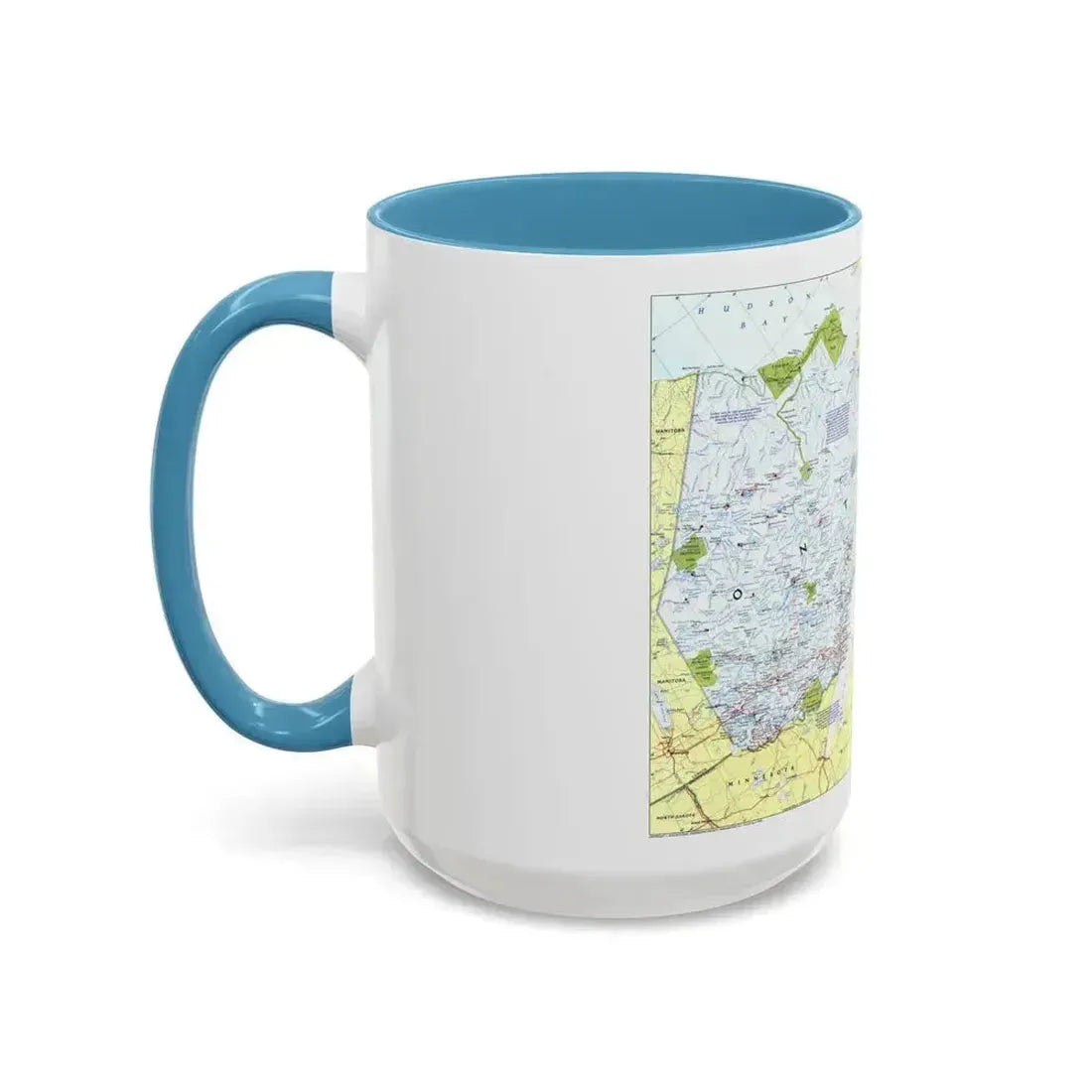 Canada - Ontario 1 (1996 (Map) Accent Coffee Mug - Go Mug Yourself