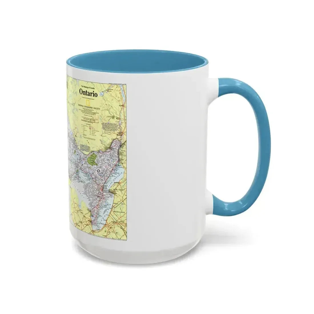 Canada - Ontario 1 (1996 (Map) Accent Coffee Mug - Go Mug Yourself