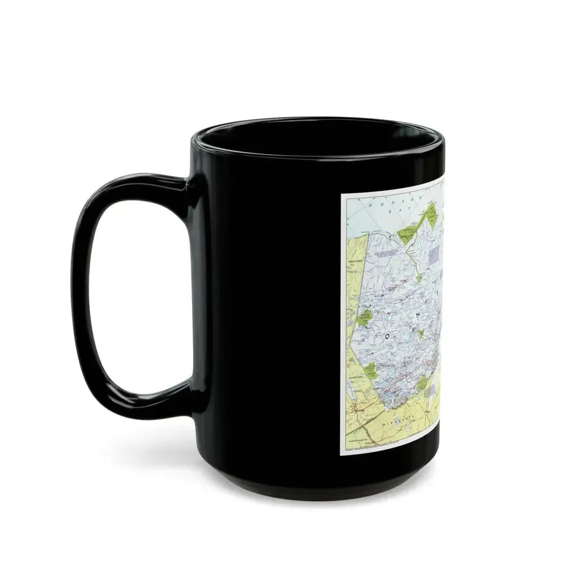 Canada - Ontario 1 (1996 (Map) Black Coffee Mug - Go Mug Yourself