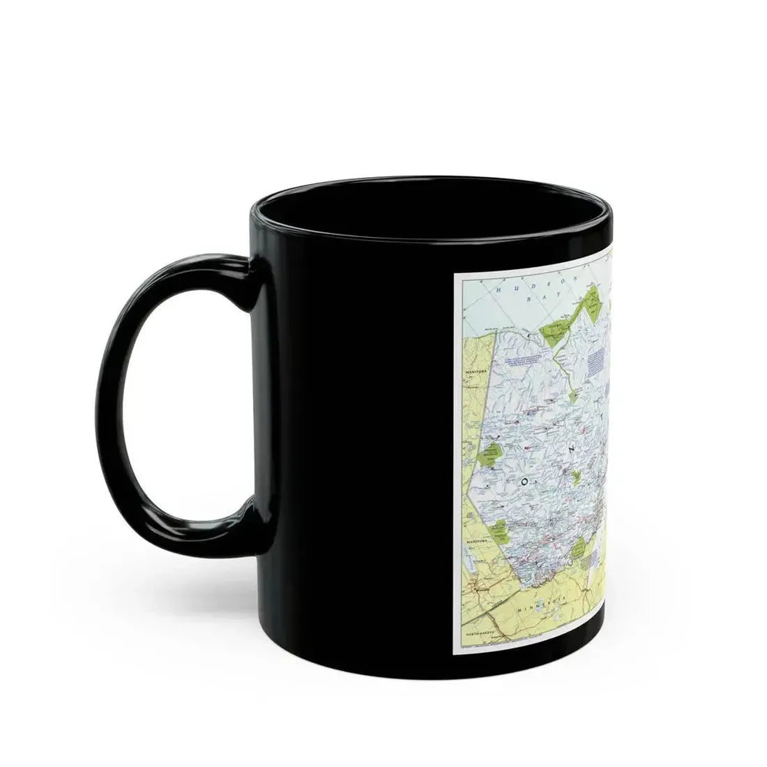Canada - Ontario 1 (1996 (Map) Black Coffee Mug - Go Mug Yourself