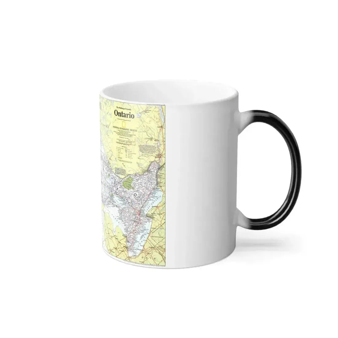 Canada - Ontario 1 (1996 (Map) Color Changing Mug 11oz - Go Mug Yourself