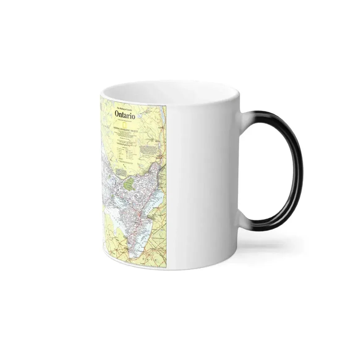 Canada - Ontario 1 (1996 (Map) Color Changing Mug 11oz - Go Mug Yourself