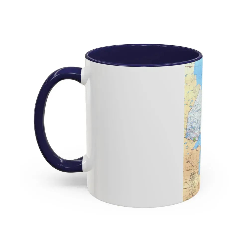 Canada - Ontario (1978) (Map) Accent Coffee Mug - Go Mug Yourself