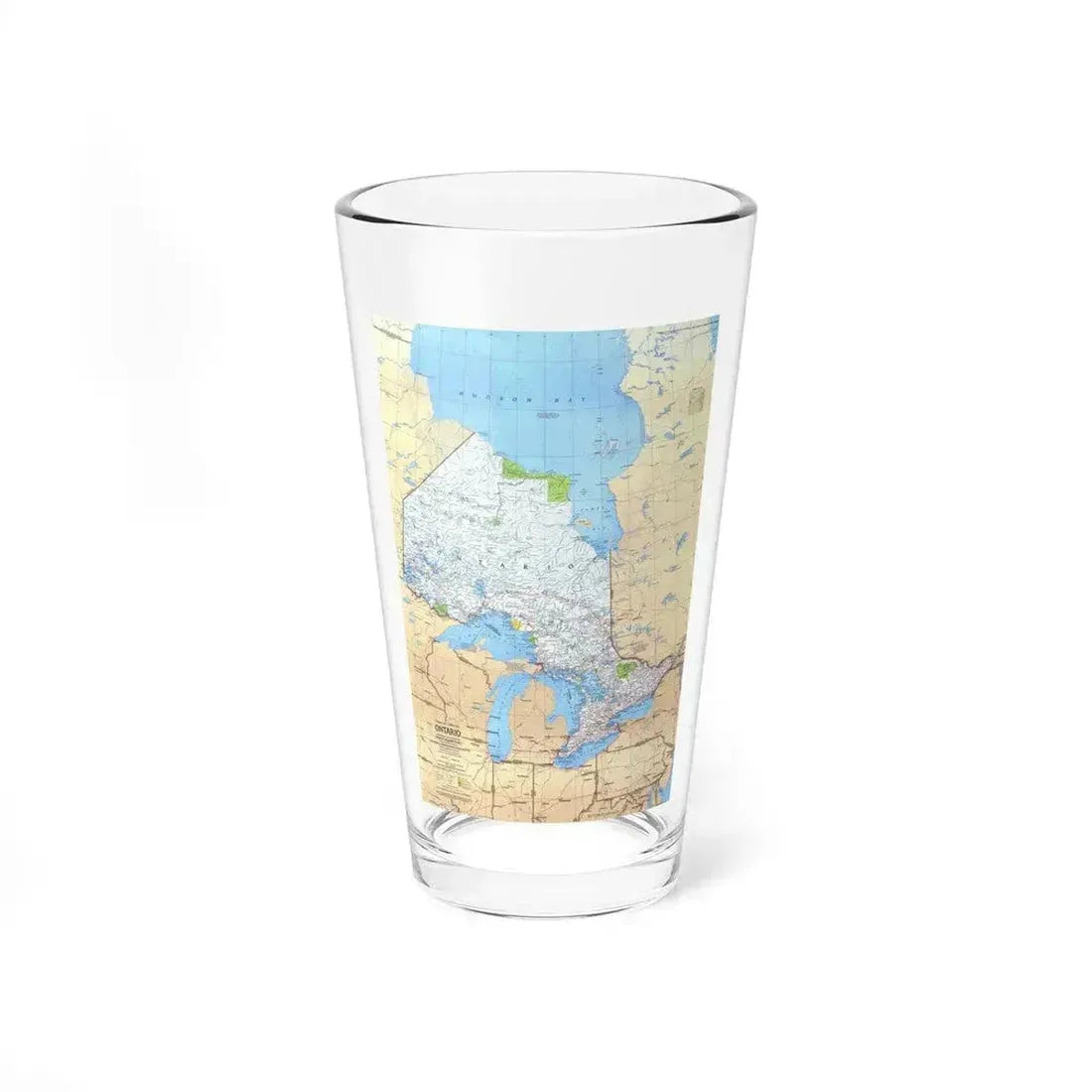 Canada - Ontario (1978) (Map) Pint Glass 16oz 16oz - Go Mug Yourself