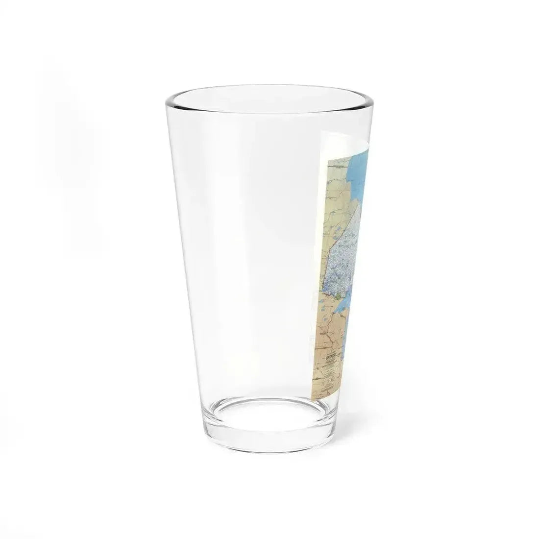 Canada - Ontario (1978) (Map) Pint Glass 16oz - Go Mug Yourself