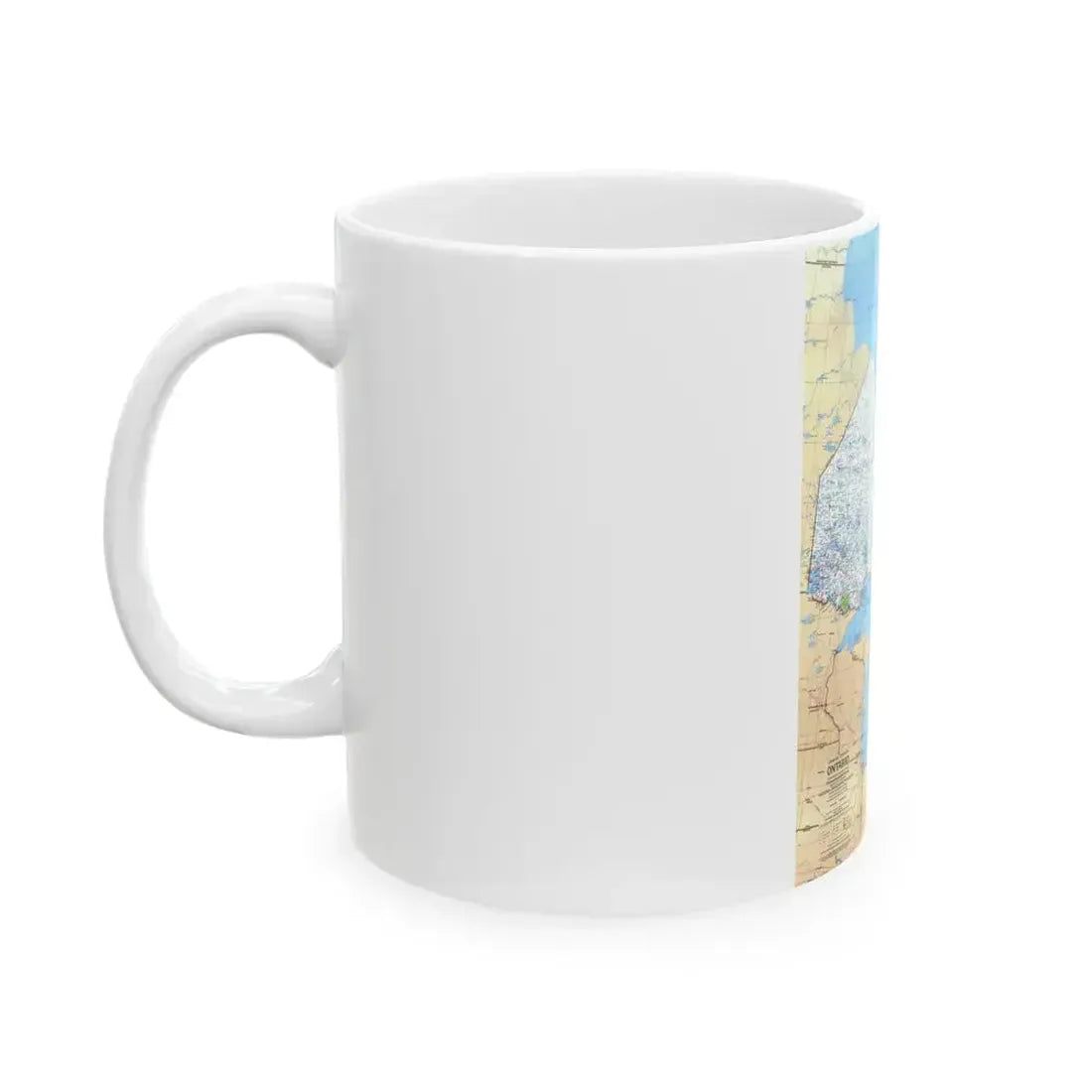 Canada - Ontario (1978) (Map) White Coffee Mug - Go Mug Yourself