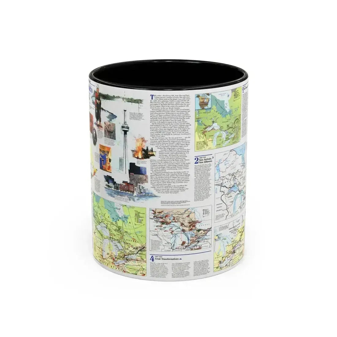 Canada - Ontario 2 (1996) (Map) Accent Coffee Mug 11oz Black - Go Mug Yourself