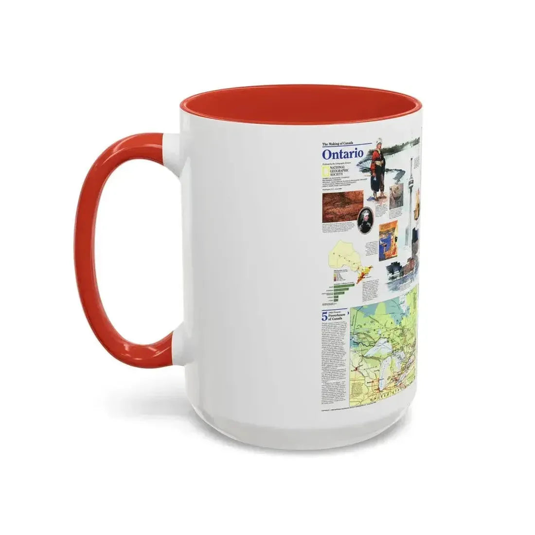 Canada - Ontario 2 (1996) (Map) Accent Coffee Mug - Go Mug Yourself