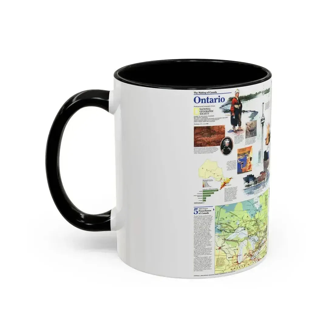 Canada - Ontario 2 (1996) (Map) Accent Coffee Mug - Go Mug Yourself