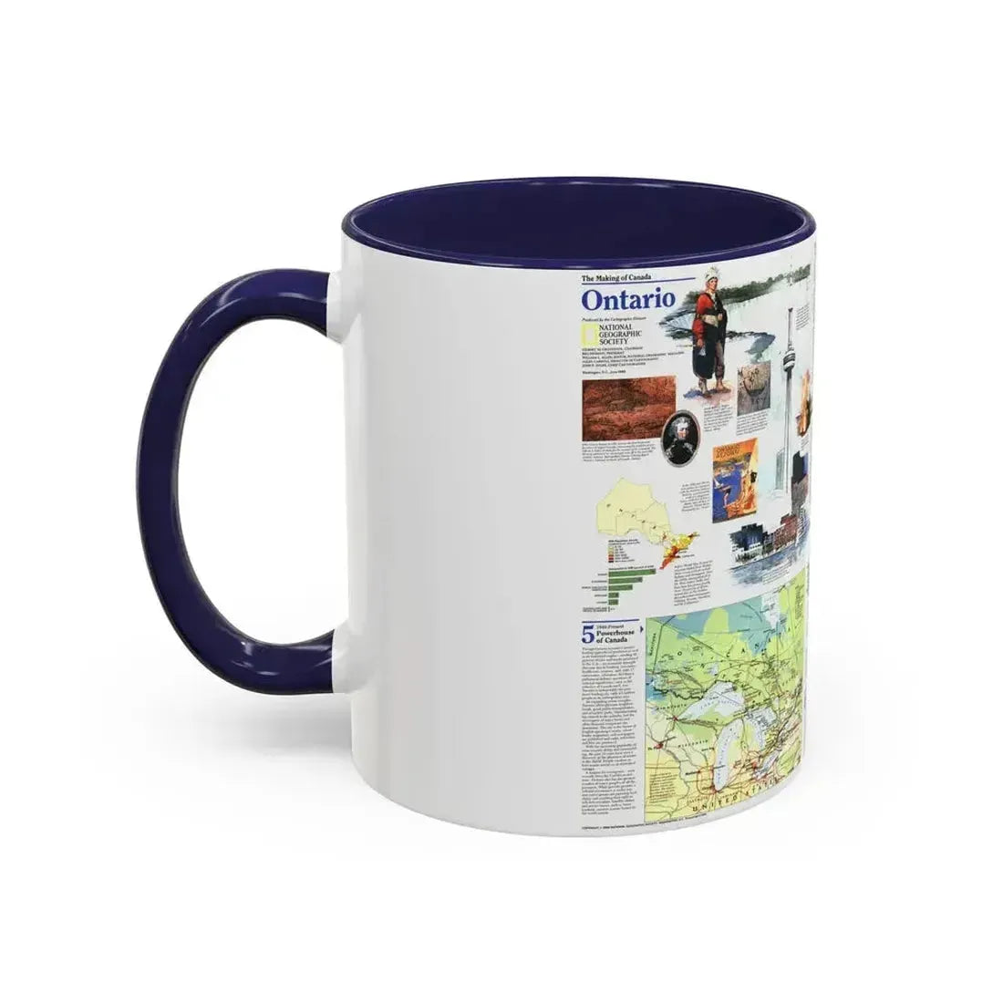 Canada - Ontario 2 (1996) (Map) Accent Coffee Mug - Go Mug Yourself