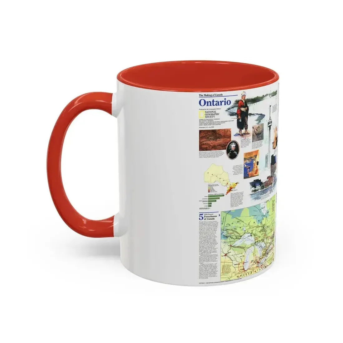 Canada - Ontario 2 (1996) (Map) Accent Coffee Mug - Go Mug Yourself