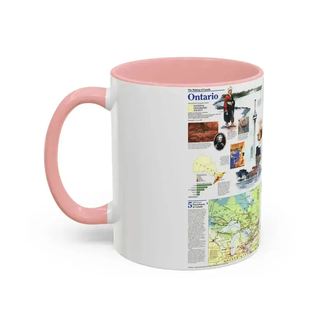 Canada - Ontario 2 (1996) (Map) Accent Coffee Mug - Go Mug Yourself