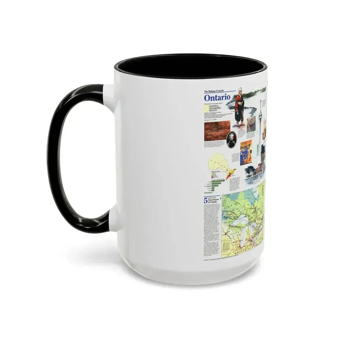 Canada - Ontario 2 (1996) (Map) Accent Coffee Mug - Go Mug Yourself