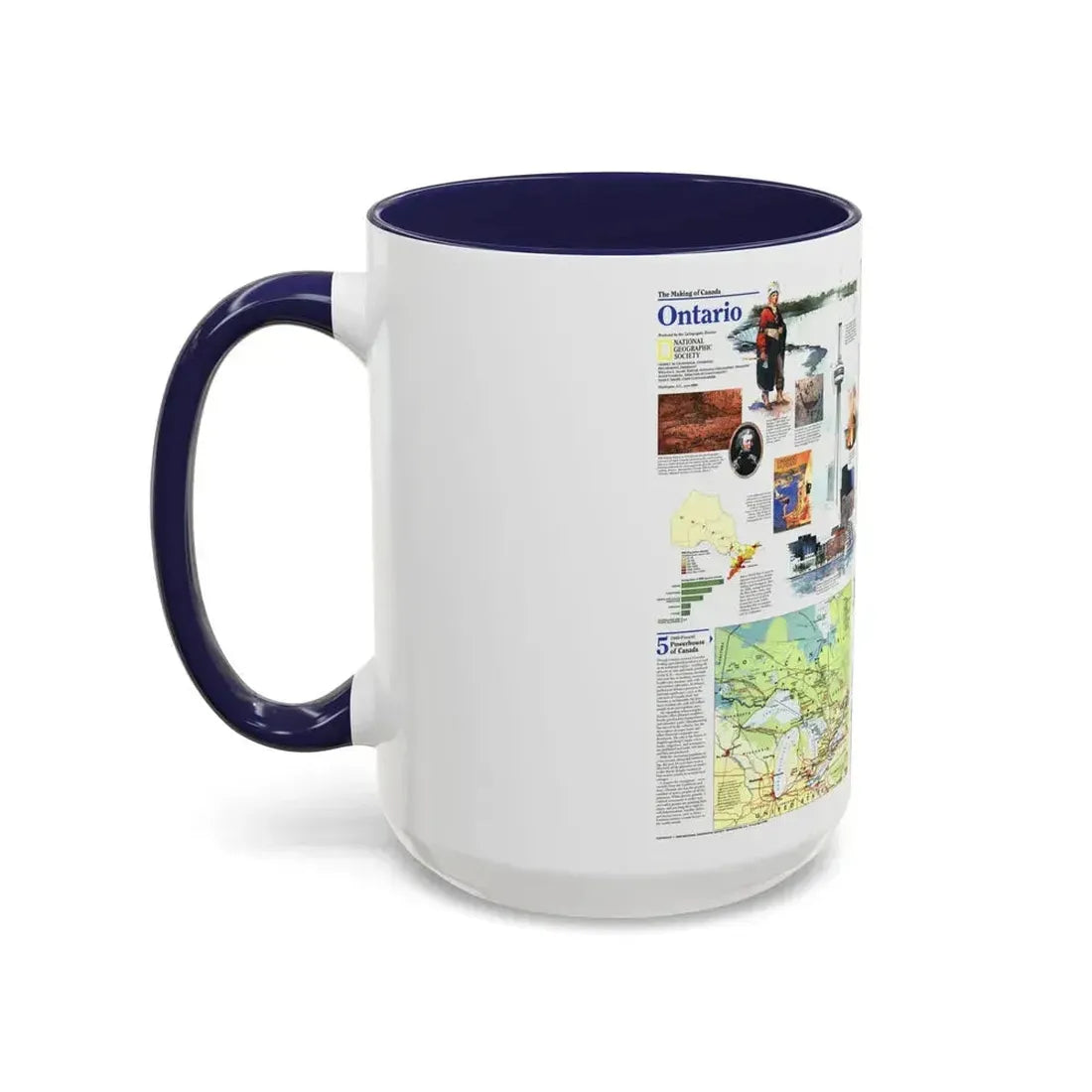 Canada - Ontario 2 (1996) (Map) Accent Coffee Mug - Go Mug Yourself