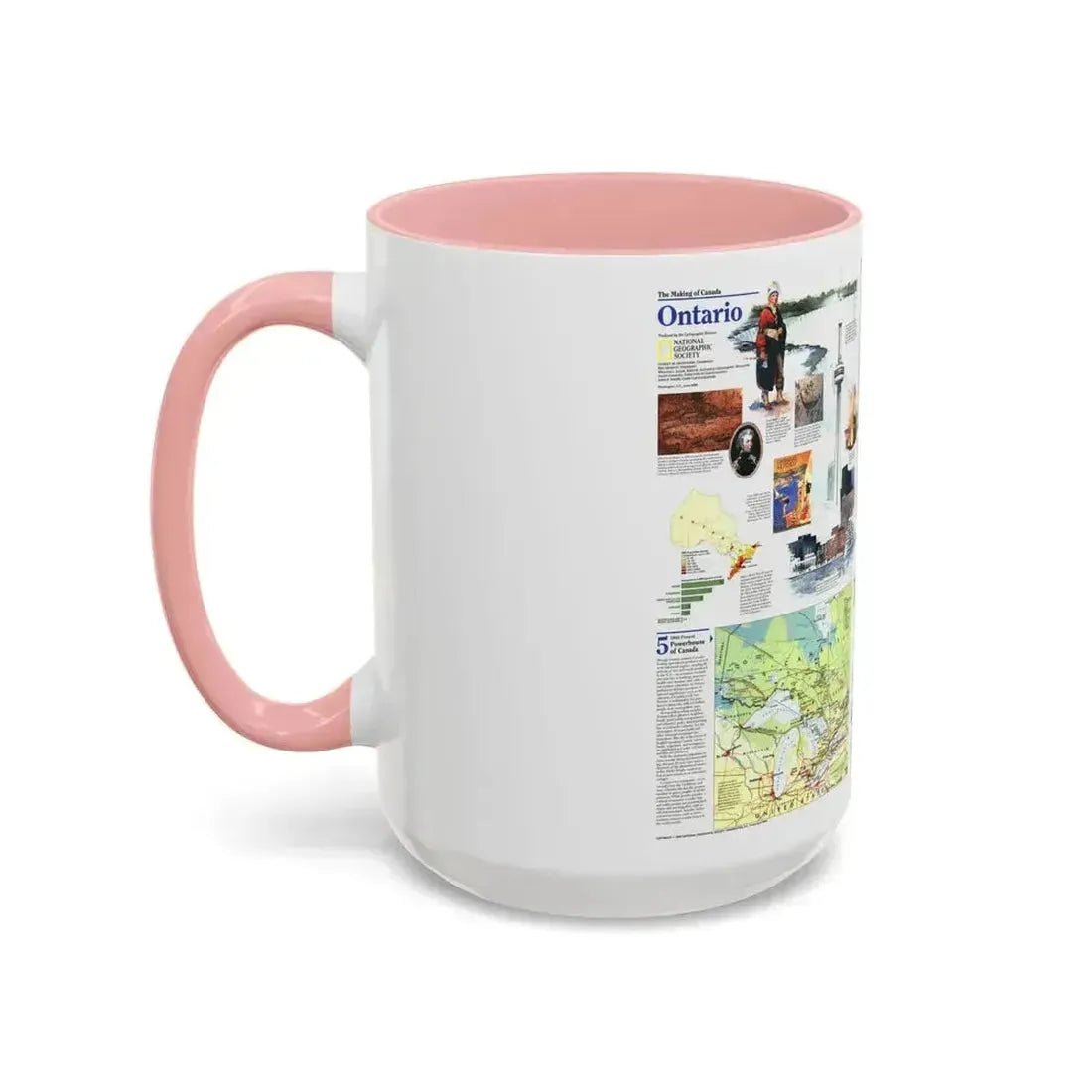 Canada - Ontario 2 (1996) (Map) Accent Coffee Mug - Go Mug Yourself