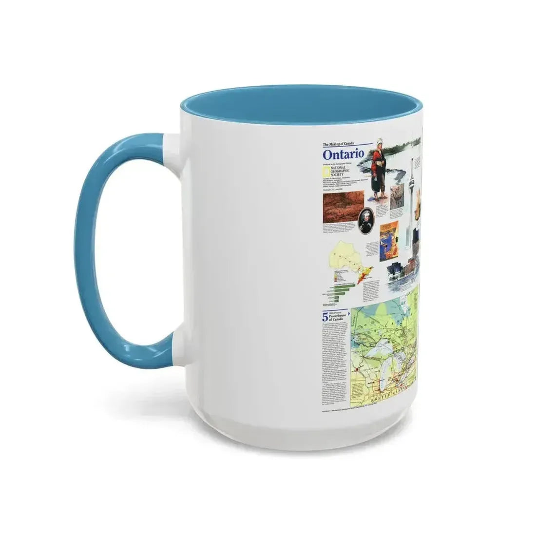 Canada - Ontario 2 (1996) (Map) Accent Coffee Mug - Go Mug Yourself