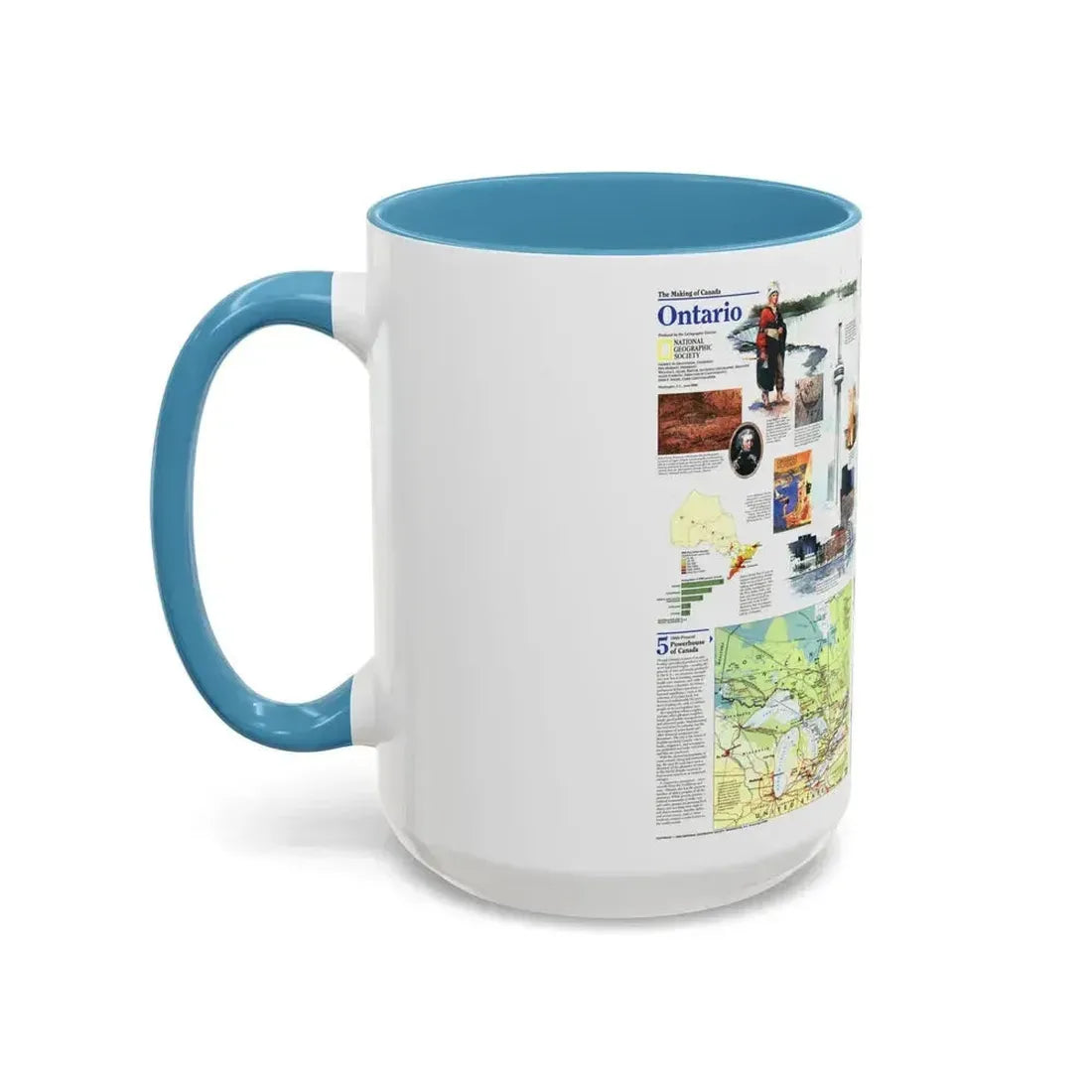 Canada - Ontario 2 (1996) (Map) Accent Coffee Mug - Go Mug Yourself