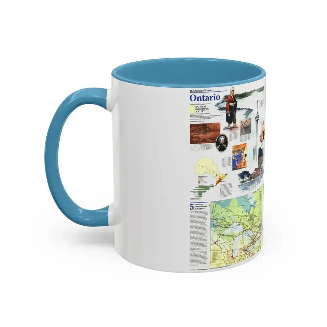 Canada - Ontario 2 (1996) (Map) Accent Coffee Mug - Go Mug Yourself