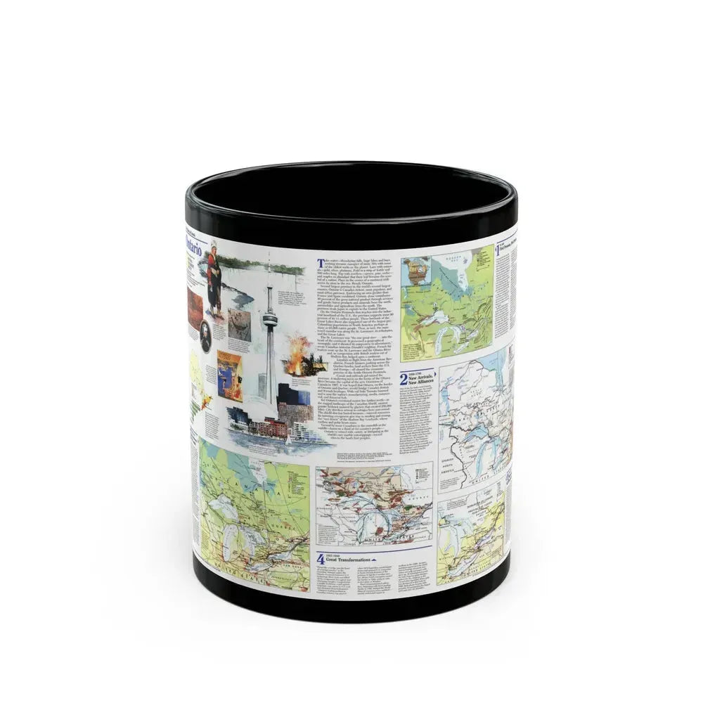 Canada - Ontario 2 (1996) (Map) Black Coffee Mug 11oz - Go Mug Yourself