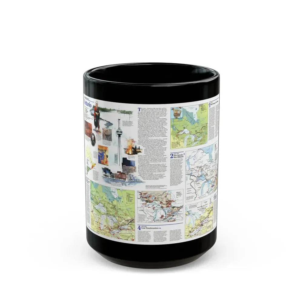 Canada - Ontario 2 (1996) (Map) Black Coffee Mug 15oz - Go Mug Yourself