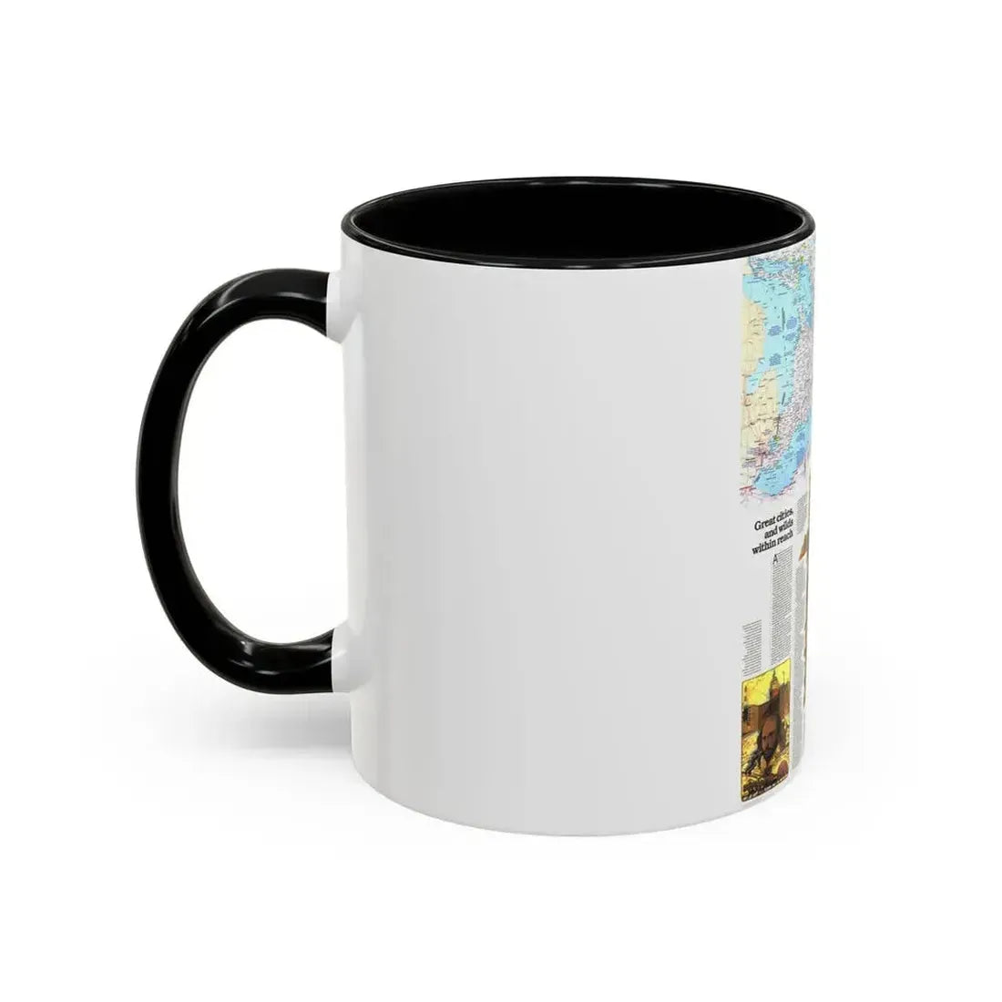 Canada - Ontario, Great Cities (1978) (Map) Accent Coffee Mug - Go Mug Yourself