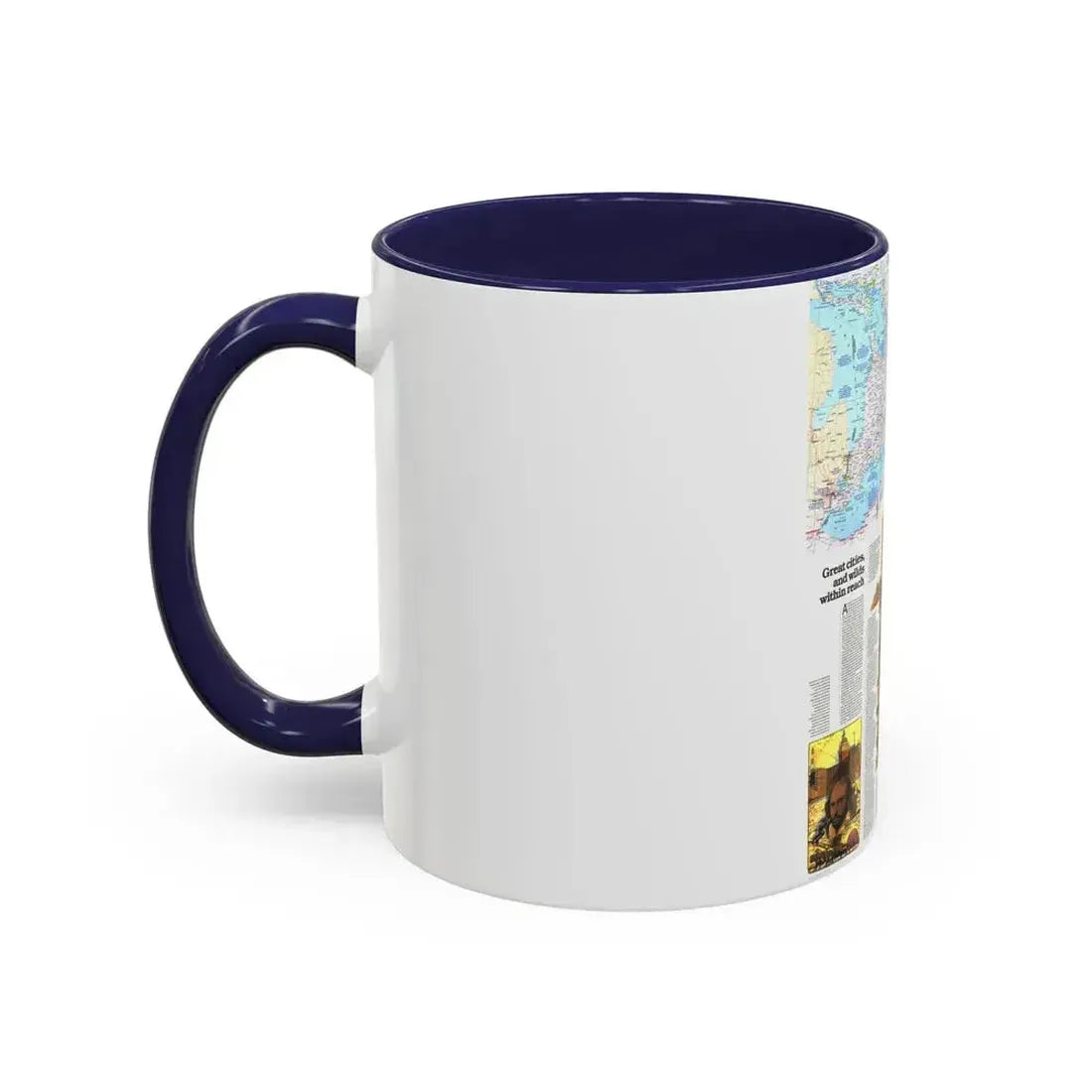 Canada - Ontario, Great Cities (1978) (Map) Accent Coffee Mug - Go Mug Yourself
