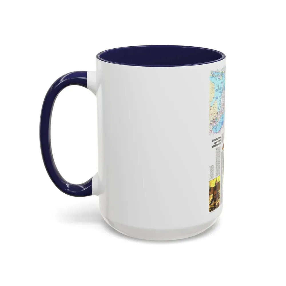 Canada - Ontario, Great Cities (1978) (Map) Accent Coffee Mug - Go Mug Yourself