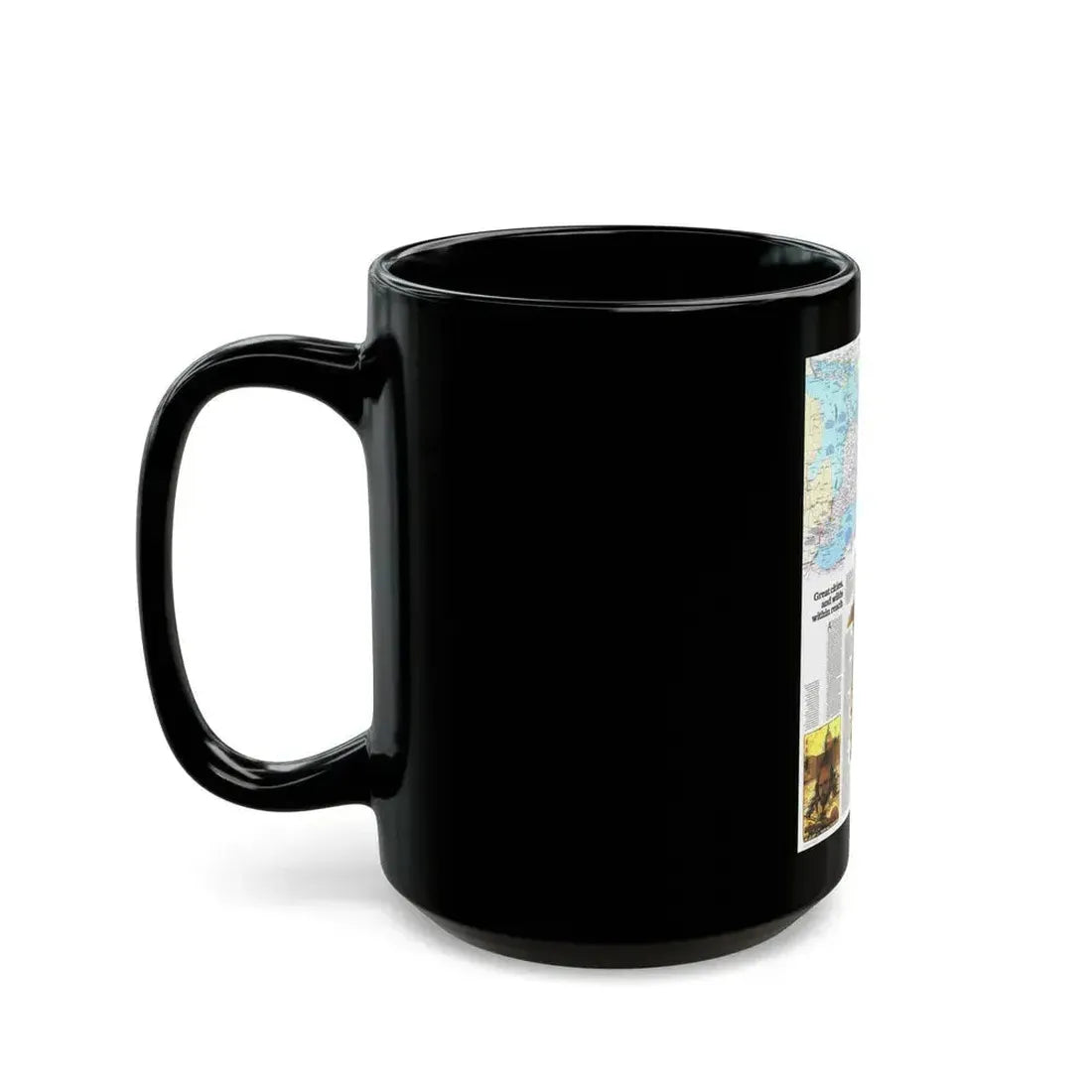 Canada - Ontario, Great Cities (1978) (Map) Black Coffee Mug - Go Mug Yourself