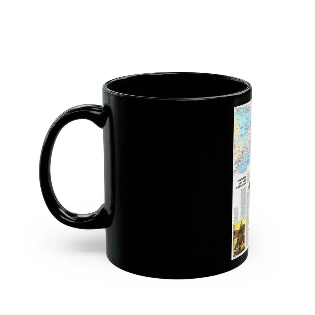 Canada - Ontario, Great Cities (1978) (Map) Black Coffee Mug - Go Mug Yourself