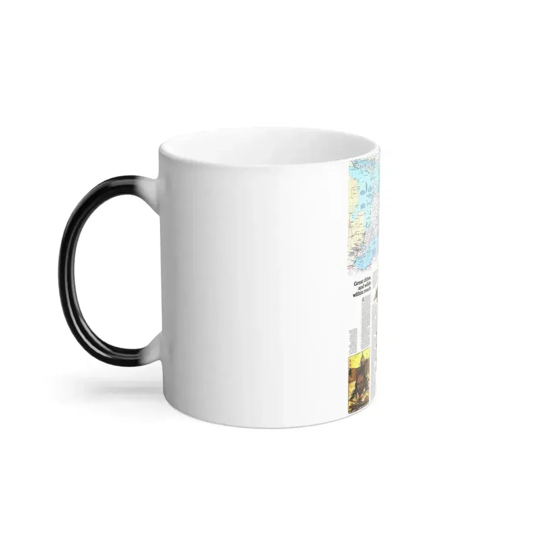 Canada - Ontario, Great Cities (1978) (Map) Color Changing Mug 11oz - Go Mug Yourself