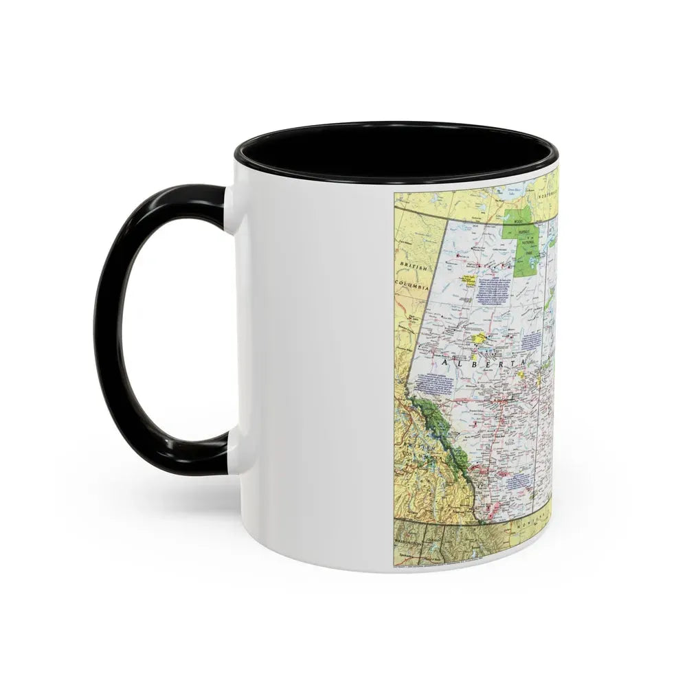 Canada - Prairie Provinces 1 (1995) (Map) Accent Coffee Mug - Go Mug Yourself