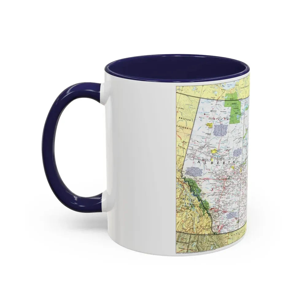 Canada - Prairie Provinces 1 (1995) (Map) Accent Coffee Mug - Go Mug Yourself