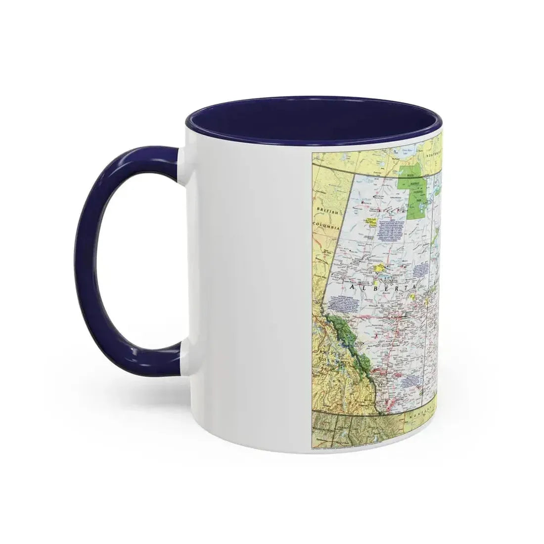 Canada - Prairie Provinces 1 (1995) (Map) Accent Coffee Mug - Go Mug Yourself