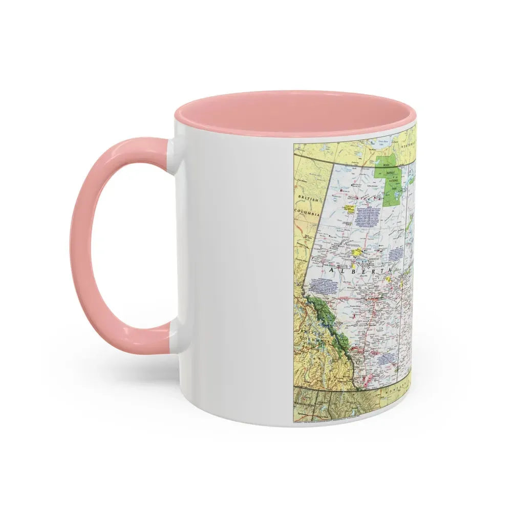Canada - Prairie Provinces 1 (1995) (Map) Accent Coffee Mug - Go Mug Yourself