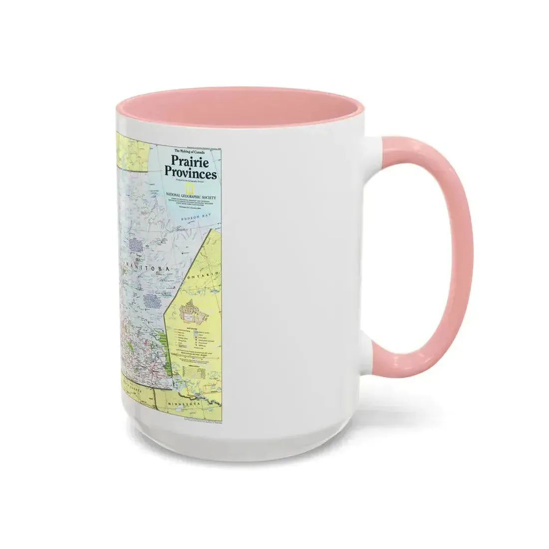 Canada - Prairie Provinces 1 (1995) (Map) Accent Coffee Mug - Go Mug Yourself