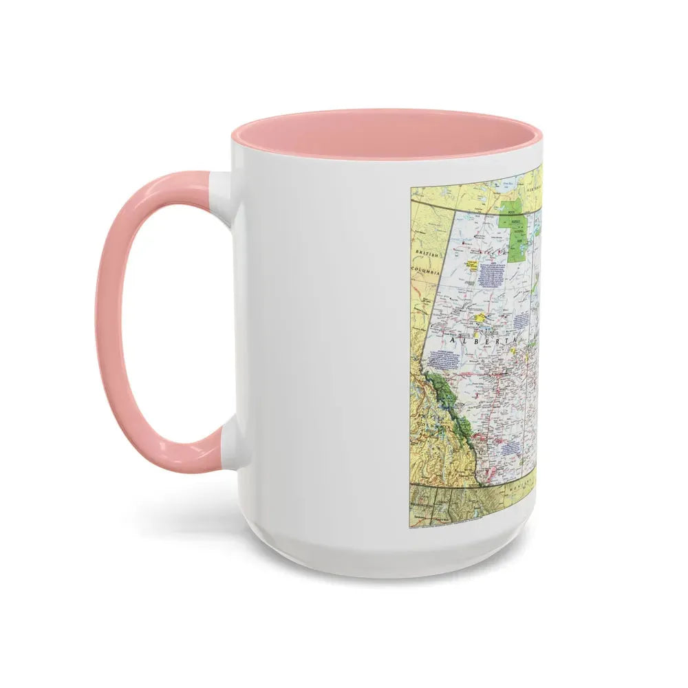 Canada - Prairie Provinces 1 (1995) (Map) Accent Coffee Mug - Go Mug Yourself