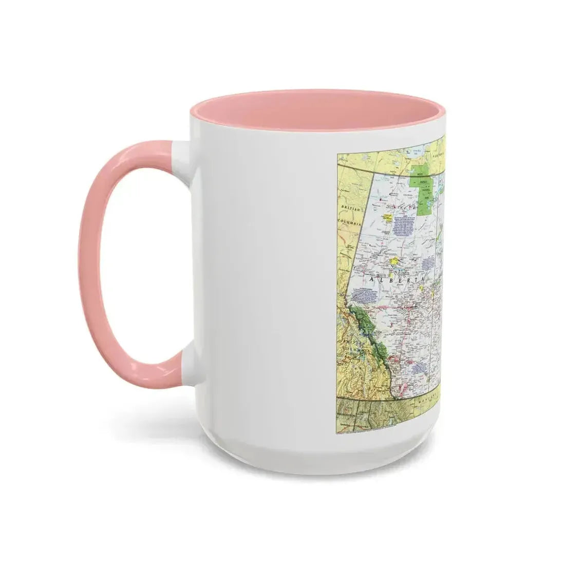 Canada - Prairie Provinces 1 (1995) (Map) Accent Coffee Mug - Go Mug Yourself