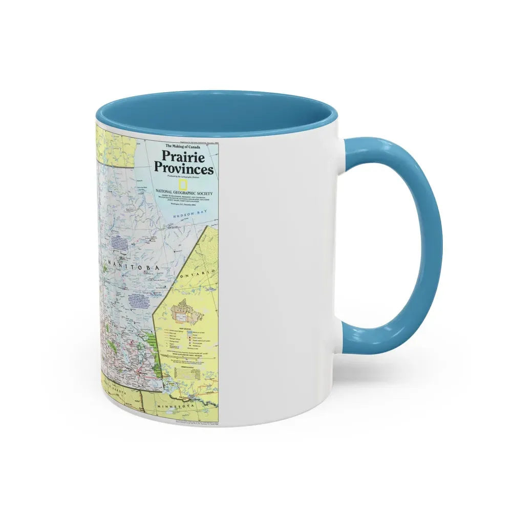Canada - Prairie Provinces 1 (1995) (Map) Accent Coffee Mug - Go Mug Yourself