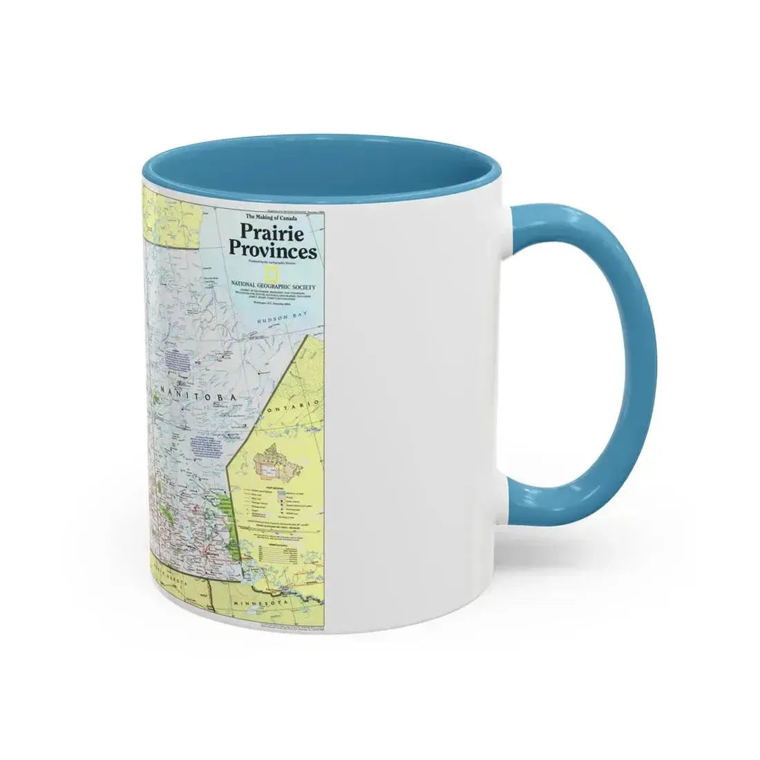 Canada - Prairie Provinces 1 (1995) (Map) Accent Coffee Mug - Go Mug Yourself