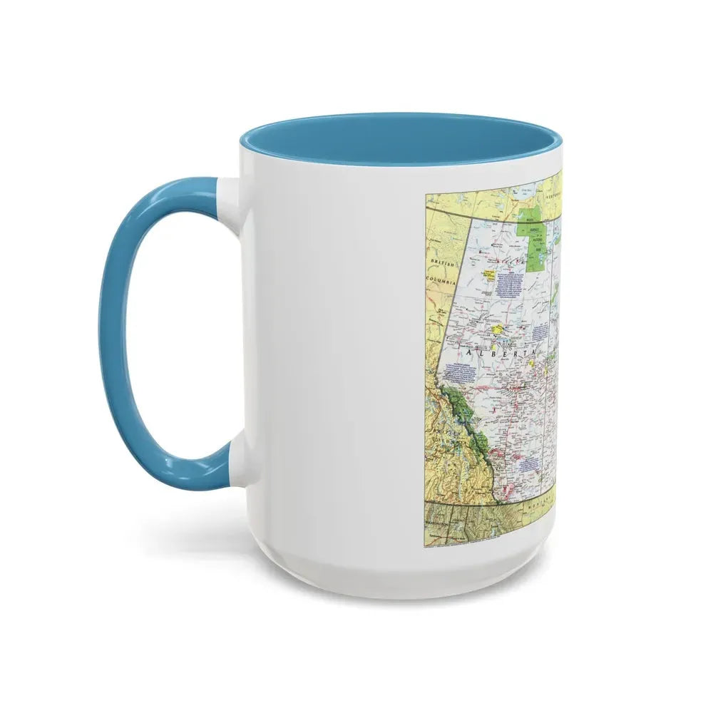 Canada - Prairie Provinces 1 (1995) (Map) Accent Coffee Mug - Go Mug Yourself